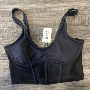 Cider Corset Sheer top
